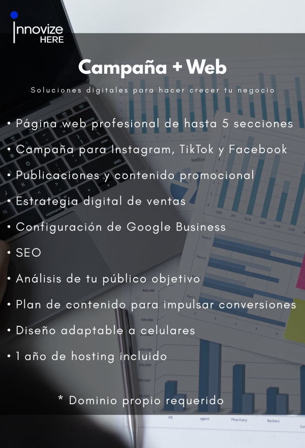 Campaña de marketing y diseño de página web en Lima, Perú