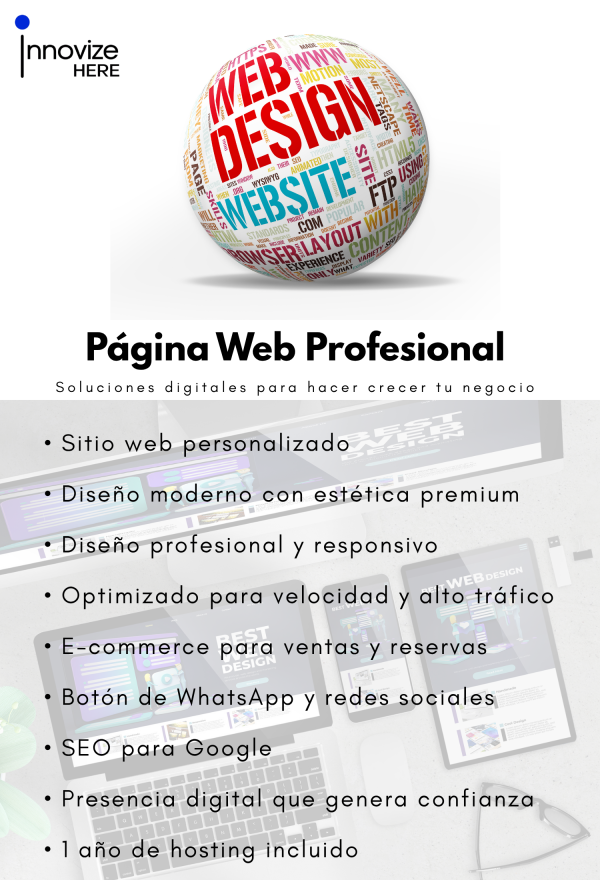 Diseño de página web profesional en Lima, Perú